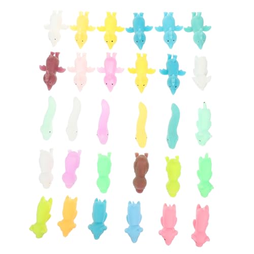 Beaupretty 30 Stück Teiliges Stretch Finger aus Flexiblem TPR mit Lustigen Tiermotiven Einfach zu Bedienen und Robust für Entspannten Drinnen und Draußen von Beaupretty