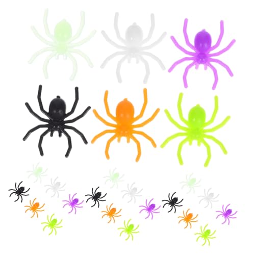 Beaupretty 300 Stück Halloween Deko Spinnen Realistische Kunststoffspinnen für Scary Pranks Party Deko und Feiertagsaccessoires Wetterfest und Wiederverwendbar von Beaupretty