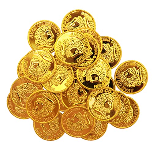 Beaupretty 300 Stück Plastik Piratenmünzen Spielmünzen für Schatzsuche Party Deko und Belohnungen Robuste Glatte Goldene Spielgeld Requisiten für Teens Beaupretty 300 Stück Plastik Piratenmünzen Spielmünzen für Schatzsuche Party Deko und Belohnungen Robuste Glatte Goldene Spielgeld Requisiten für Teens von Beaupretty