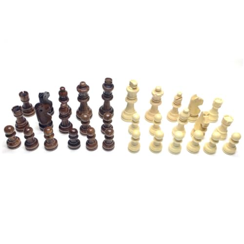 Beaupretty 32 Stück Teiliges Internationales Schachfiguren aus Holz Große Stilvolle Handgefertigte Schachfiguren in Braun und Weiß Pädagogisches Geduld und Kreativität bei Kindern Beaupretty 32 Stück Teiliges Internationales Schachfiguren aus Holz Große Stilvolle Handgefertigte Schachfiguren in Braun und Weiß Pädagogisches Geduld und Kreativität bei Kindern von Beaupretty