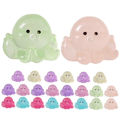 Beaupretty 32 Stück Teiliges Mini Harz Leuchtend Bunt Kleine Resin Tiere Detailreich für Aquarium Puppenhaus DIY Kleine Landschaft Dekoration Ocean Themed von Beaupretty