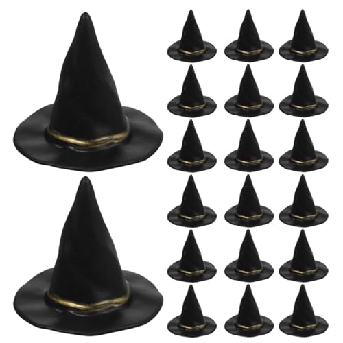 Beaupretty 36 Stück Teiliges Mini Hexenhüte Kleine Puppenhüte Für DIY Basteln Dollhouse Halloween Dekorationen Wiederverwendbar Platzsparend von Beaupretty