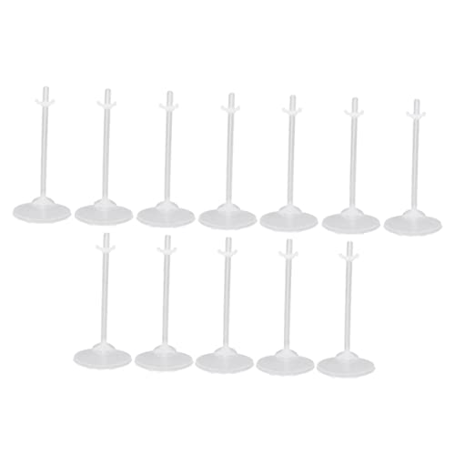 Beaupretty 36 Stück Teiliges Transparentes Puppenständer mit Stabilem Taillensupport Hochwertigem Kunststoff für Sammelfiguren und Puppenpräsentation Regal oder Tisch von Beaupretty