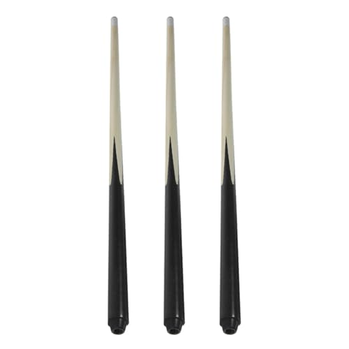 Beaupretty 3Stücke Billard Queue Sticks aus Holz Kurze Pool Queues für Anfänger Tragbar Langlebig Hand Auge Koordination Teilige Mini Tischbillardstöcke von Beaupretty