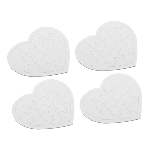 Beaupretty 4 Blätter DIY Blank Puzzlestücke zum Bemalen Herzform für Kreative Bastelprojekte Leicht und Stabil für Kreativität und Selbstgestaltung Beaupretty 4 Blätter DIY Blank Puzzlestücke zum Bemalen Herzform für Kreative Bastelprojekte Leicht und Stabil für Kreativität und Selbstgestaltung von Beaupretty