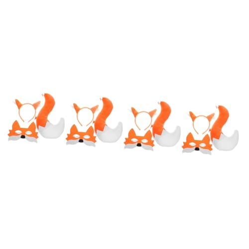 Beaupretty 4 Sätze Fox Mask Stirnband- -drei-teiliger-set Karikatur Maske Halloween-accessoires Fox -kostümzubehör Party Plüsch Halloweenkostüm Cosplay Erwachsene Outfit Kleid Plastik Beaupretty 4 Sätze Fox Mask Stirnband- -drei-teiliger-set Karikatur Maske Halloween-accessoires Fox -kostümzubehör Party Plüsch Halloweenkostüm Cosplay Erwachsene Outfit Kleid Plastik von Beaupretty