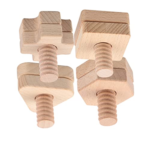 Beaupretty 4 Sätze Lernspielzeug aus Holz Teiliges mit Geometrischen Formen Kreuz Dreieck Sechseck Schraubspielzeug Hand Augen Koordination und Kreativität Sicheres Birkensperrholz mit Beaupretty 4 Sätze Lernspielzeug aus Holz Teiliges mit Geometrischen Formen Kreuz Dreieck Sechseck Schraubspielzeug Hand Augen Koordination und Kreativität Sicheres Birkensperrholz mit von Beaupretty