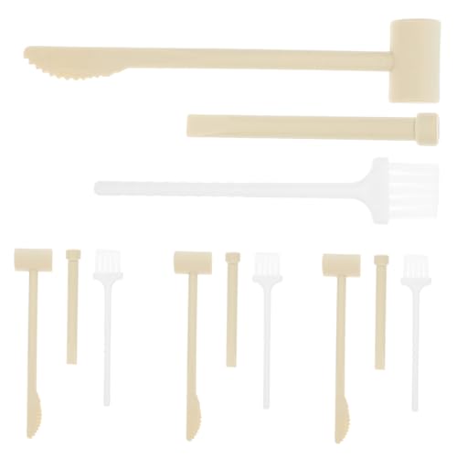 Beaupretty 4 Sätze Teiliger Ausgrabungsset mit Hammer Meißel und Pinsel Langlebige DIY Wissenschaftsspielzeug Werkzeuge für Jungen und Mädchen Fördert und Pädagogisches von Beaupretty
