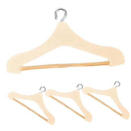 Beaupretty 4 Stck Mini Kleiderbügel für Puppen aus Holz für Puppenschränke und Miniaturszenen Platzsparend und Leicht Sicher für Puppenkleidung Beaupretty 4 Stck Mini Kleiderbügel für Puppen aus Holz für Puppenschränke und Miniaturszenen Platzsparend und Leicht Sicher für Puppenkleidung von Beaupretty