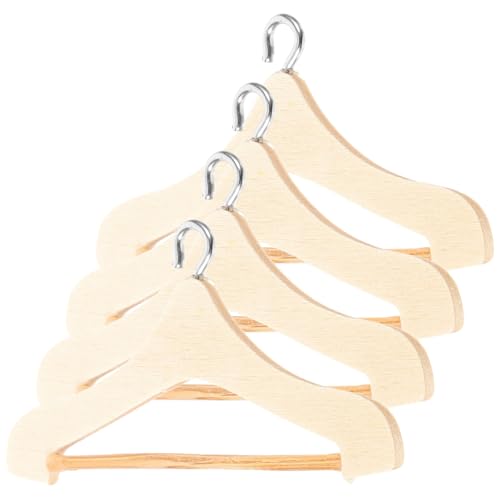 Beaupretty 4 Stck Miniature Puppen Kleiderbügel aus Holz Teiliges Stabile und Sichere Haken für Puppenkleidung für Puppenhäuser und Miniatur Szenen Beaupretty 4 Stck Miniature Puppen Kleiderbügel aus Holz Teiliges Stabile und Sichere Haken für Puppenkleidung für Puppenhäuser und Miniatur Szenen von Beaupretty