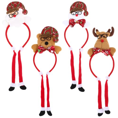 Beaupretty 4 Stck. 4-teiliges Weihnachts-Haarband mit, Schneemann, Weihnachtsmann und weichen, leichten Kopfbedeckungen für Familienfeiern, festliche Partys und saisonale Dekorationen Beaupretty 4 Stck. 4-teiliges Weihnachts-Haarband mit, Schneemann, Weihnachtsmann und weichen, leichten Kopfbedeckungen für Familienfeiern, festliche Partys und saisonale Dekorationen von Beaupretty
