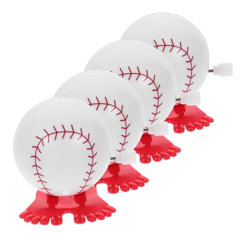 Beaupretty 4 Stück Aufziehspielzeug Baseball Wind Up Spielball Lustiges Partyspielzeug für Outdoor Spaß ohne Batterie mit Sicherem Material und Niedlichem Design von Beaupretty