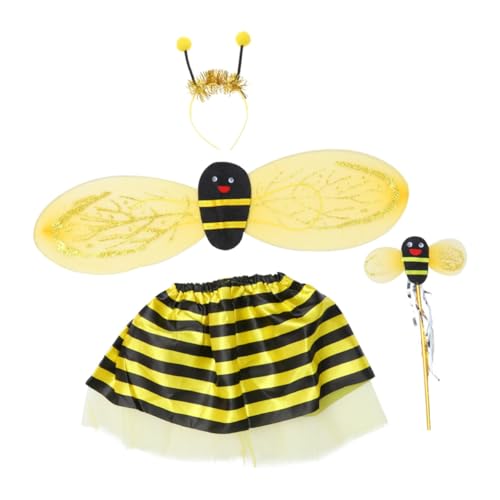 Beaupretty 4 Stück Bienen Kostüm Set für Teiliges Set mit Flügeln Tüllrock und Zauberstab für Karneval Geburtstagsfeiern und Rollenspiele Leicht und für Unvergessliche Beaupretty 4 Stück Bienen Kostüm Set für Teiliges Set mit Flügeln Tüllrock und Zauberstab für Karneval Geburtstagsfeiern und Rollenspiele Leicht und für Unvergessliche von Beaupretty