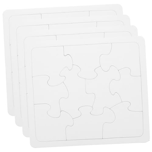 Beaupretty 4 Stück DIY Blank Puzzle Teilig Wiederverwendbare Bemalbare Puzzleteile aus Stabilem Material Kindgerechtes Kreativspielzeug für Malen Zeichnen Basteln Fördert Feinmotorik und Beaupretty 4 Stück DIY Blank Puzzle Teilig Wiederverwendbare Bemalbare Puzzleteile aus Stabilem Material Kindgerechtes Kreativspielzeug für Malen Zeichnen Basteln Fördert Feinmotorik und von Beaupretty