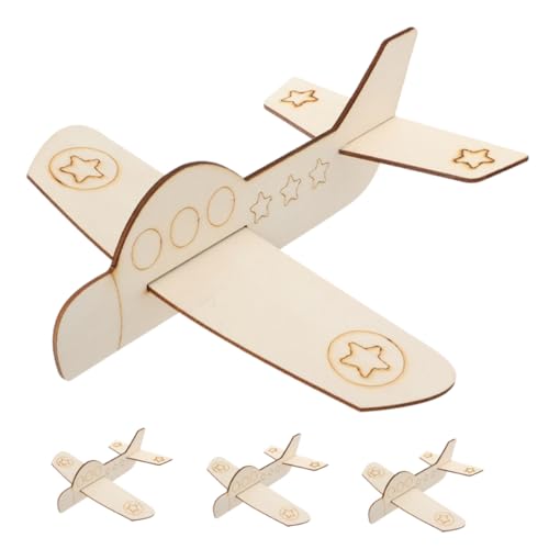 Beaupretty 4 Stück DIY Holzflugzeug Modelle Unvollendete Holzspielzeuge zum Bemalen und Gestalten Kreative Bastelidee für Zuhause und Schule Beaupretty 4 Stück DIY Holzflugzeug Modelle Unvollendete Holzspielzeuge zum Bemalen und Gestalten Kreative Bastelidee für Zuhause und Schule von Beaupretty