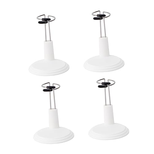 Beaupretty 4 Stück Doll Bracket Support Tragbarer Bärenständer für Puppenaufbewahrung Weiß für Schaufenster und Raumdekoration von Beaupretty