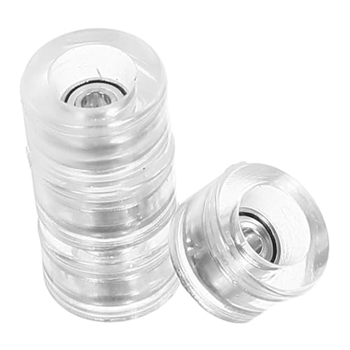 Beaupretty 4 Stück Finger-Skateboard-Rad Finger-Skateboard-Ausrüstung Laufrad einzigartige Räder mit Lager wiederverwendbares Rad Skateboardteile Ersatzräder Plastik Transparent von Beaupretty