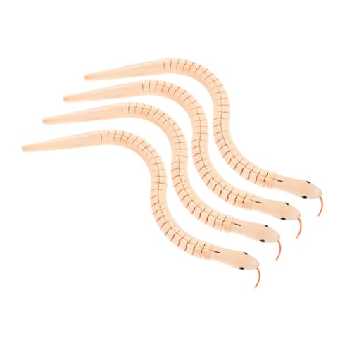 Beaupretty 4 Stück Flexible Holzspielzeug Schlange Teiliges zum Bemalen Gelenkiges DIY Tiermodell aus Massivem Holz für Ab Jahren Fördert Kreativität Motorische Fähigkeiten und Beaupretty 4 Stück Flexible Holzspielzeug Schlange Teiliges zum Bemalen Gelenkiges DIY Tiermodell aus Massivem Holz für Ab Jahren Fördert Kreativität Motorische Fähigkeiten und von Beaupretty