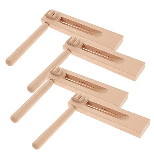 Beaupretty 4 Stück Holzratsche Teiliges aus Natürlichem Holz Drehbare Kastagnetten mit Klarem Geräuschvolle Aktivitätsspielzeuge für Geeignet für Musikalische Früherziehung und Spielspaß im Beaupretty 4 Stück Holzratsche Teiliges aus Natürlichem Holz Drehbare Kastagnetten mit Klarem Geräuschvolle Aktivitätsspielzeuge für Geeignet für Musikalische Früherziehung und Spielspaß im von Beaupretty