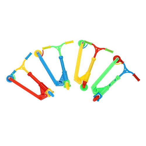 Beaupretty 4 Stück Mini Finger Scooter Teiliges für Desktop Sport und Fingerspitzenbewegung für Erwachsene Fördert Fingerkoordination und Unterhaltung von Beaupretty