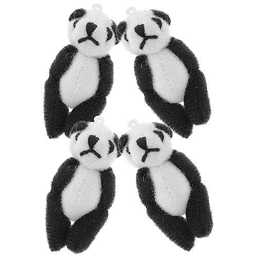 Beaupretty 4 Stück Mini Panda Plüsch Schlüsselanhänger Süße Stofftiere für Dekoration und Hochwertiges Weiches Material für Angenehmes Beaupretty 4 Stück Mini Panda Plüsch Schlüsselanhänger Süße Stofftiere für Dekoration und Hochwertiges Weiches Material für Angenehmes von Beaupretty