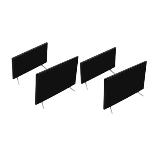 Beaupretty 4 Stück Mini Simulationsfernseher Dekor Miniatur Fernseher Modell Mini Hausmöbel Puppenhaus Fernseher Miniatur Zubehör von Beaupretty
