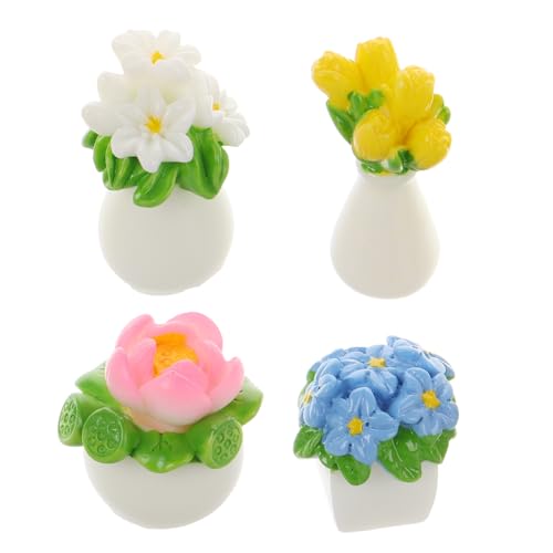 Beaupretty 4 Stück Miniatur Blumenarrangement Realistische Mini Blumentöpfe für Puppenhaus Dekoration Leichtes Kompaktes DIY Ornament für Mini Gärten Sandtisch und Landschaftsmodelle Beaupretty 4 Stück Miniatur Blumenarrangement Realistische Mini Blumentöpfe für Puppenhaus Dekoration Leichtes Kompaktes DIY Ornament für Mini Gärten Sandtisch und Landschaftsmodelle von Beaupretty