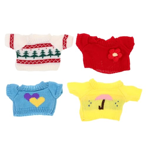 Beaupretty 4 Stück Pullover mit Weihnachtsbaum Regenschirm Blumen und Herz Muster Plüschspielzeug Kleidung für DIY Geburtstagsgeschenke für Mädchen Beaupretty 4 Stück Pullover mit Weihnachtsbaum Regenschirm Blumen und Herz Muster Plüschspielzeug Kleidung für DIY Geburtstagsgeschenke für Mädchen von Beaupretty