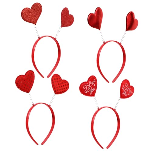 Beaupretty 4 Stück Rote Herz Haarreifen Liebesfeier Kopfband für Valentinstag und Festlichkeiten Leicht und Bequem für Gruppenfotos und Besondere Anlässe Beaupretty 4 Stück Rote Herz Haarreifen Liebesfeier Kopfband für Valentinstag und Festlichkeiten Leicht und Bequem für Gruppenfotos und Besondere Anlässe von Beaupretty