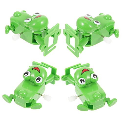 Beaupretty 4 Stück Teiliges Aufziehspielzeug Kleine Froschform Kunststoff Wind Up für Langlebig Kompakt Dekorativ als und Fotorequisite von Beaupretty