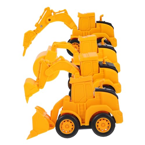 Beaupretty 4 Stück Teiliges Baustellenfahrzeug Set Baufahrzeug Modell mit Realistischem Design Robustes Material Handliches Gewicht Fördert Hand Auge Koordination Geeignet für Kleinkinder Ab von Beaupretty