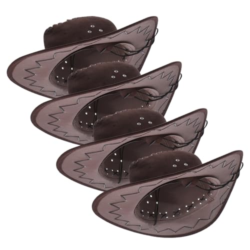 Beaupretty 4 Stück Teiliges Cowgirl Party Western Hut mit Kinnband Unisex Cowboyhut für Mädchen und Jungen Robustes Material Vielseitig für Themenpartys und Kostümveranstaltungen Beaupretty 4 Stück Teiliges Cowgirl Party Western Hut mit Kinnband Unisex Cowboyhut für Mädchen und Jungen Robustes Material Vielseitig für Themenpartys und Kostümveranstaltungen von Beaupretty