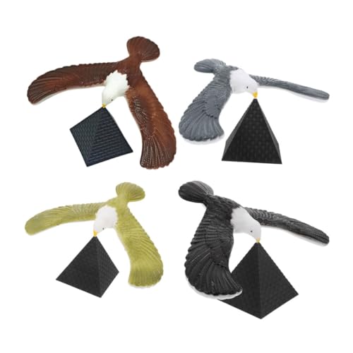 Beaupretty 4 Stück Teiliges Eagle Ständer für Schwebender Vogel für Finger Balance Spiele Retro balancefigur Gleichgewicht und Schwerkraftverständnis Vielseitiges Lernspielzeug für Jung und von Beaupretty
