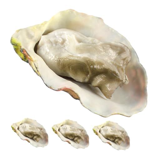 Beaupretty 4 Stück Teiliges Fake Austern Modell Realistische Nachbildung von Muscheln für Tischdekoration Fotografie und DIY Zubehör Beaupretty 4 Stück Teiliges Fake Austern Modell Realistische Nachbildung von Muscheln für Tischdekoration Fotografie und DIY Zubehör von Beaupretty