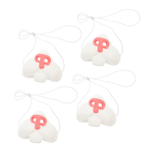 Beaupretty 4 Stück Teiliges Hasen nasen Realistische Kaninchen nasen party deko Cosplay Zubehör für Halloween Fasching Karneval von Beaupretty