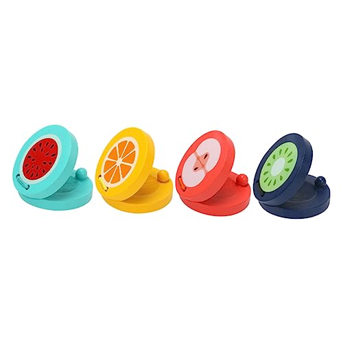 Beaupretty 4 Stück Teiliges Holz Castagnetten für Musikinstrumente mit Obstdesign Rhythmus und Musikalischem Talent Orange Wassermelone Apfel Kiwi Beaupretty 4 Stück Teiliges Holz Castagnetten für Musikinstrumente mit Obstdesign Rhythmus und Musikalischem Talent Orange Wassermelone Apfel Kiwi von Beaupretty