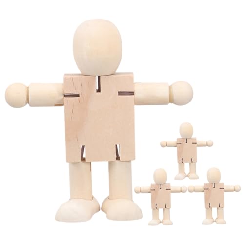 Beaupretty 4 Stück Teiliges Holz Roboterfiguren für DIY Malerei Unvollendete Holzspielzeuge für Kreative Bastelarbeiten und Weihnachtsdekoration Beaupretty 4 Stück Teiliges Holz Roboterfiguren für DIY Malerei Unvollendete Holzspielzeuge für Kreative Bastelarbeiten und Weihnachtsdekoration von Beaupretty