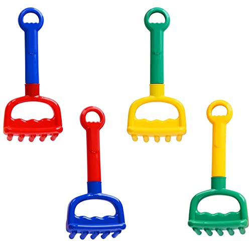 Beaupretty 4 Stück Teiliges Kreatives Sandspielzeug Set für Bunte Schaufeln und Rake für Strand Badewanne und Sommeraktivitäten Langlebig und Leicht zu Handhaben von Beaupretty