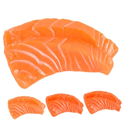 Beaupretty 4 Stück Teiliges Künstliches Lachsfilet aus Realistische Gefälschte Lachsscheiben für Küchen und Wohnraumdekoration Fotorequisiten Geeignet für Restaurant Kindergarten und Messe Beaupretty 4 Stück Teiliges Künstliches Lachsfilet aus Realistische Gefälschte Lachsscheiben für Küchen und Wohnraumdekoration Fotorequisiten Geeignet für Restaurant Kindergarten und Messe von Beaupretty