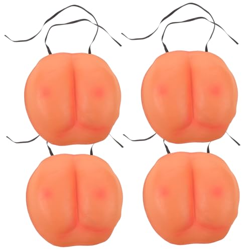 Beaupretty 4 Stück Teiliges Lustige Fake Buttocks aus Weichem Material Realistische Po-attrappen für Halloween April-Spaß und Partyspaß Kreative Kostümrequisite für Witzige Verkleidungen von Beaupretty