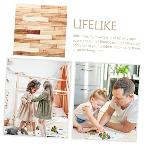Beaupretty 4 Stück Teiliges Miniatur Puppenhaus Bodenbelag aus Realistischer Holzmaserung Winzige Haus Dekoration Geeignet für Schlafzimmer Wohnzimmer und Kreative Bastelprojekte von Beaupretty