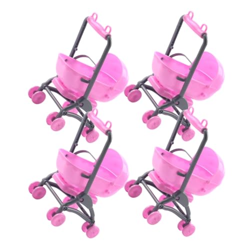 Beaupretty 4 Stück Teiliges Miniatur Puppenwagen Zubehör Realistisches Design Kindersicher Rosa Babywagen für Rollenspiele und Kreatives Spiel Beaupretty 4 Stück Teiliges Miniatur Puppenwagen Zubehör Realistisches Design Kindersicher Rosa Babywagen für Rollenspiele und Kreatives Spiel von Beaupretty