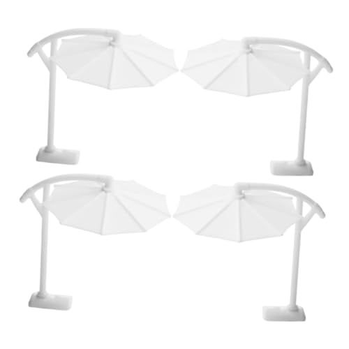 Beaupretty 4 Stück Teiliges Miniatur Sonnenschirm Detailreiche Miniatur Sonnenschirme für Puppenhaus Realistische Outdoor-deko Vielseitig Integrierbar Tragbar für Garten Strandlandschaften von Beaupretty