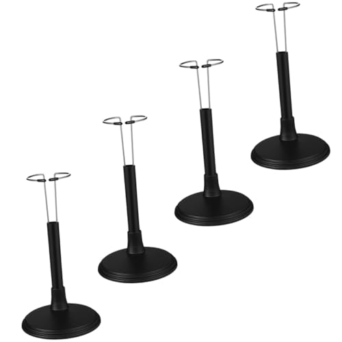 Beaupretty 4 Stück Teiliges Puppenständer Schwarz Verstellbarer Puppenhalter mit Stabiler Basis Wiederverwendbarer Puppen Display Ständer für Figuren und Handgemachte Modelle von Beaupretty