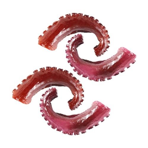 Beaupretty 4 Stück Teiliges Realistische Octopus Tentakel Modelle aus Detailgetreue Meeresfrüchte Deko und Fotorequisite Geeignet für Party Sushi Shop und Verkaufsdisplay von Beaupretty
