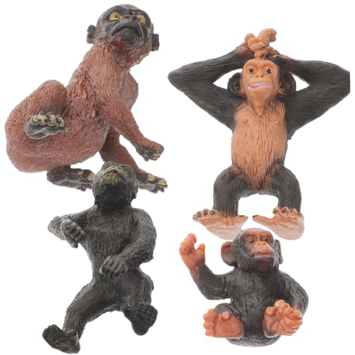 Beaupretty 4 Stück Teiliges Realistisches Schimpansen Tiermodell aus Lebensechte Waldtiere Pädagogisches Wildtier für Kinderzimmer und Lernspaß Beaupretty 4 Stück Teiliges Realistisches Schimpansen Tiermodell aus Lebensechte Waldtiere Pädagogisches Wildtier für Kinderzimmer und Lernspaß von Beaupretty