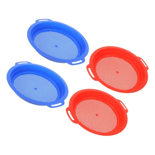 Beaupretty 4 Stück Teiliges Sandspielzeug aus Kunststoff Sand sieb mit Buntem Design Leicht und Kompakt für Strand Garten Reisen zum Sandfiltern und Schatzsuchen für Jungen und Mädchen von Beaupretty