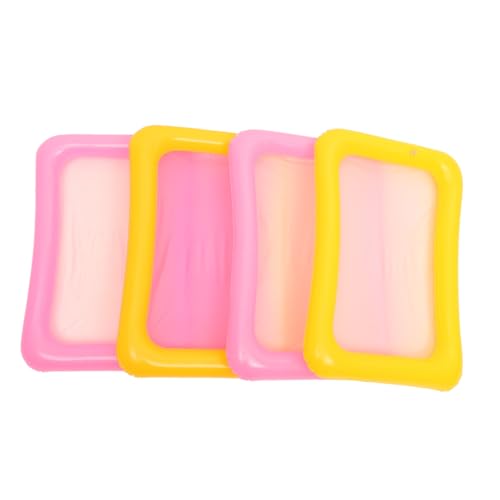 Beaupretty 4 Stück Teiliges Sandspielzeug mit Aufblasbarem Sandkasten aus Hochwertigem Kindgerechte Sandformen für Outdoor Spiel und Pädagogisches Bunte Farbmischung Zufällige Farbe von Beaupretty