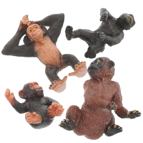 Beaupretty 4 Stück Teiliges Schimpansen Tiermodell aus Robustem Realistische Wildtier Figuren mit Detailreicher Struktur Leicht und Tragbar für Pädagogisches und Dekoration Beaupretty 4 Stück Teiliges Schimpansen Tiermodell aus Robustem Realistische Wildtier Figuren mit Detailreicher Struktur Leicht und Tragbar für Pädagogisches und Dekoration von Beaupretty