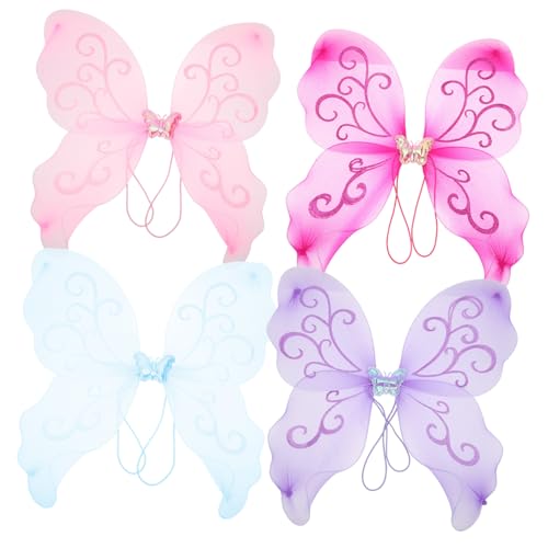 Beaupretty 4 Stück Teiliges Schmetterlingsflügel Bunte Engelsflügel Cosplay Requisite für Kostüm-party Tanz Foto Zubehör Beaupretty 4 Stück Teiliges Schmetterlingsflügel Bunte Engelsflügel Cosplay Requisite für Kostüm-party Tanz Foto Zubehör von Beaupretty